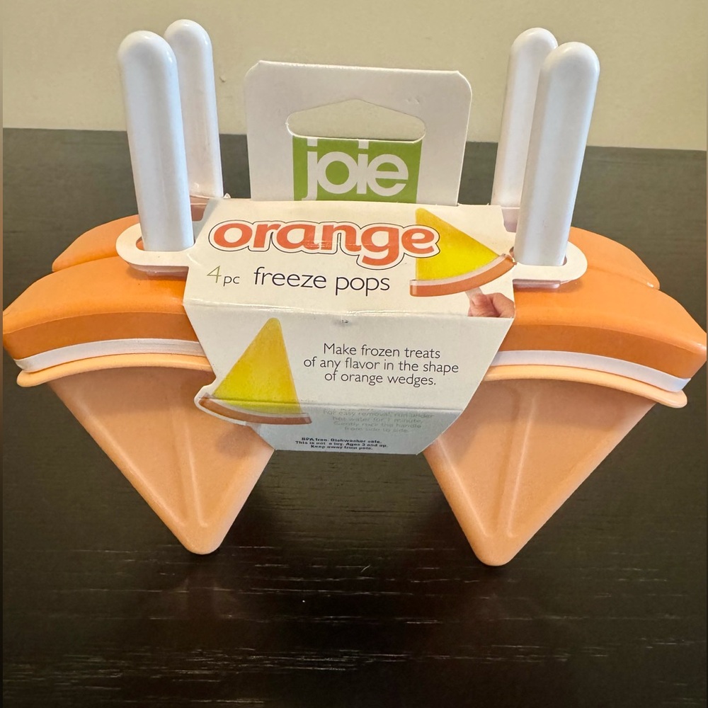 🍊 Joie Four Piece Orange Freeze Pops
